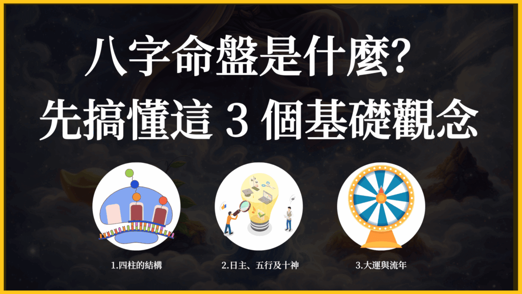 八字命盤 3 個基礎觀念